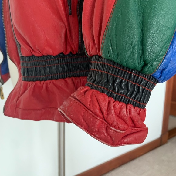 INSANE✨ Vintage Leather Patchwork Jacket - Picture 11 of 16